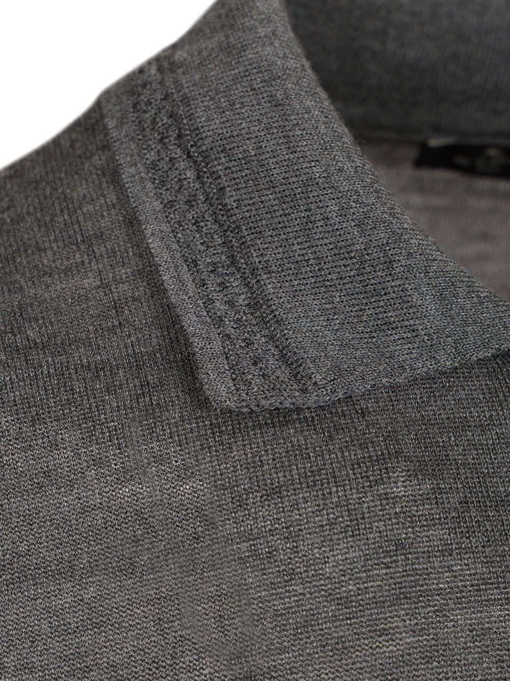 Etro Fuji Knitted L/S Polo Wool Silk Knitwear - Grey | 8682603bbb64dd3d81a0d5219f5a59ae82dbcff8