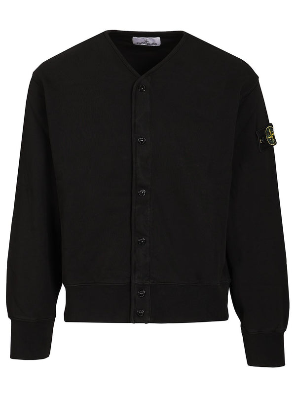 Organic Cotton Fleece, Garment Dyed Sweatshirts Black