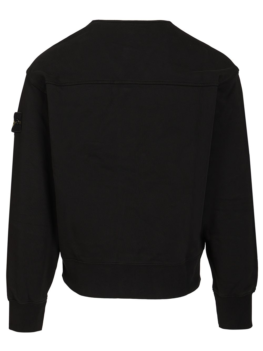 Stone Island Organic Cotton Fleece, Garment Dyed Sweatshirts - Black | 848bd9e94218e8d562f447bf5bffcbdd356d3257