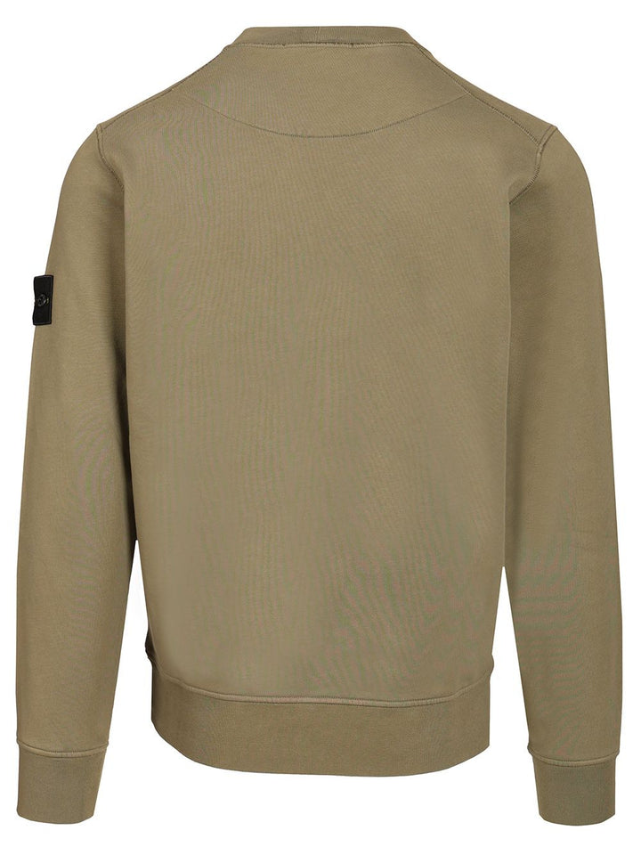 Stone Island Organic Cotton Sweatshirt Sweatshirts - Green | 083496d57ff73c4f69caf1629b51bf84a00f1d2f