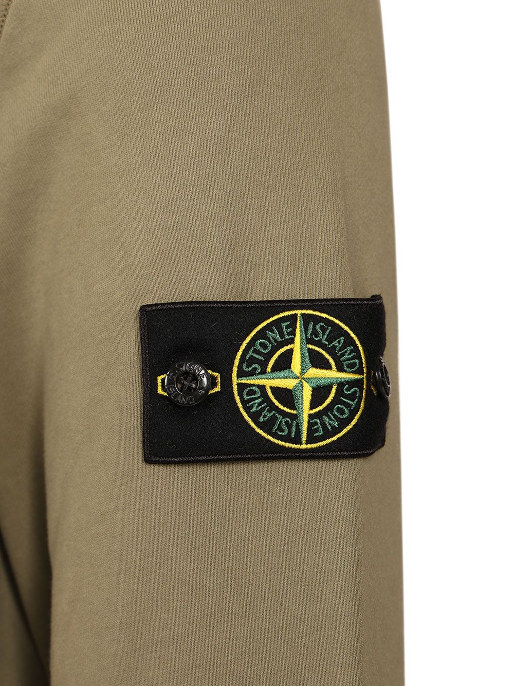 Stone Island Organic Cotton Sweatshirt Sweatshirts - Green | c3e6bc0be4a03c4bd56c72fcf51daa2ab37b2d87