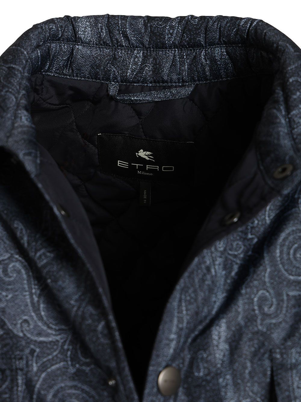 Etro Padded Paisely Overshirt Jackets - Blue | b4dd3bcbc4f802cf9368f087a23689fd4b25deaf