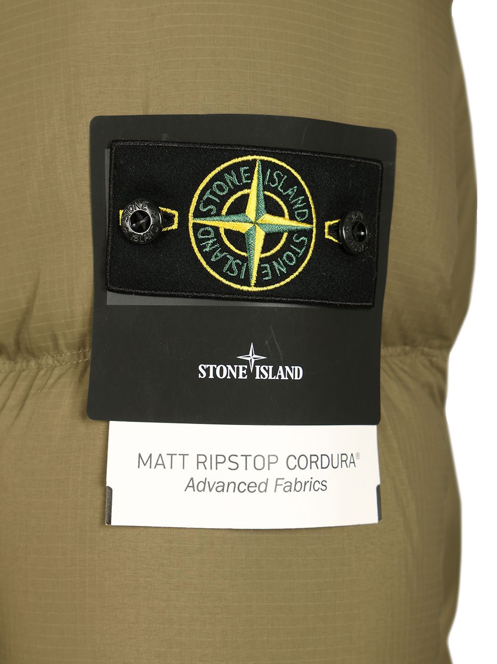 Stone Island Down Jacket In 6.6 Ripstop Nylon Cordura® Coats - Green | 5bf6e77adf14fcf6a2ad553549f64917c873b41e