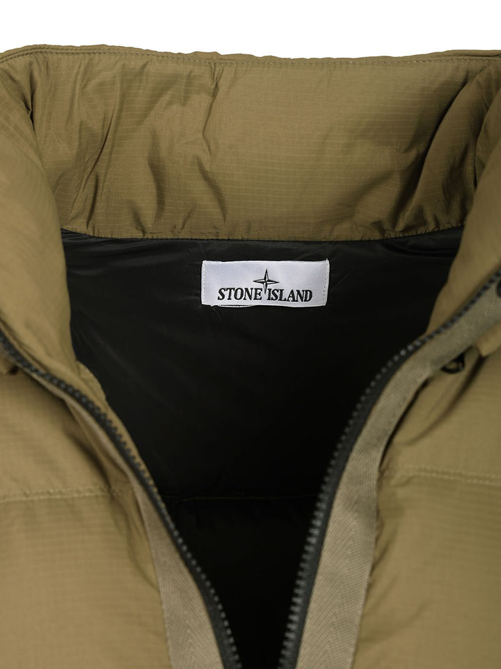 Stone Island Down Jacket In 6.6 Ripstop Nylon Cordura® Coats - Green | 329a4f5e5e9533d149870d4a4e122fd208634fd2