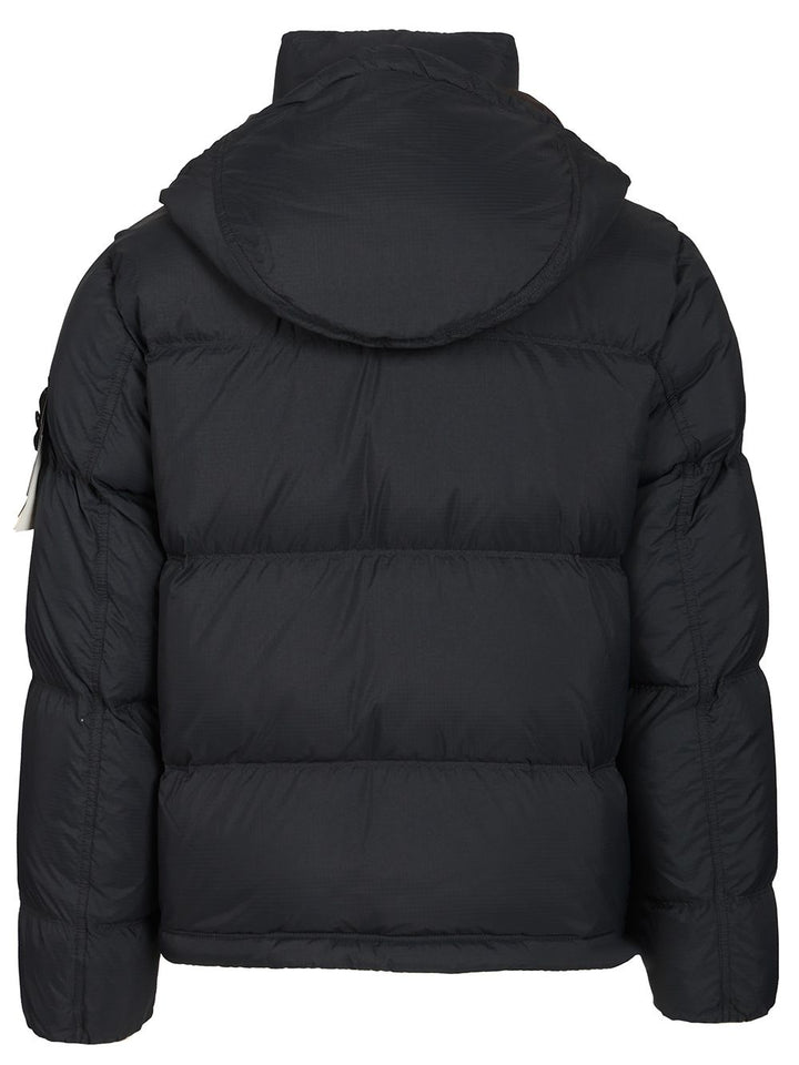 Stone Island Down Jacket In 6.6 Ripstop Nylon Cordura® Coats - Blue | 9a8236f84171002003c8107a07867433dd0ccbba