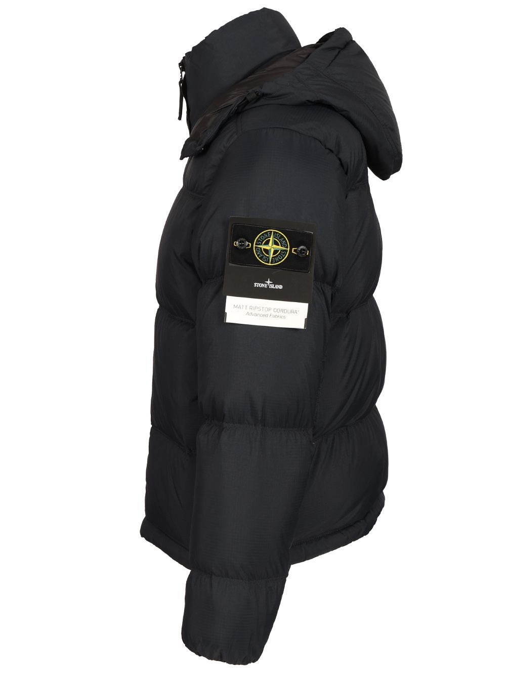 Stone Island Down Jacket In 6.6 Ripstop Nylon Cordura® Coats - Blue | 760d0c22922c8a2b0e0e1cc6f976506983bccb95
