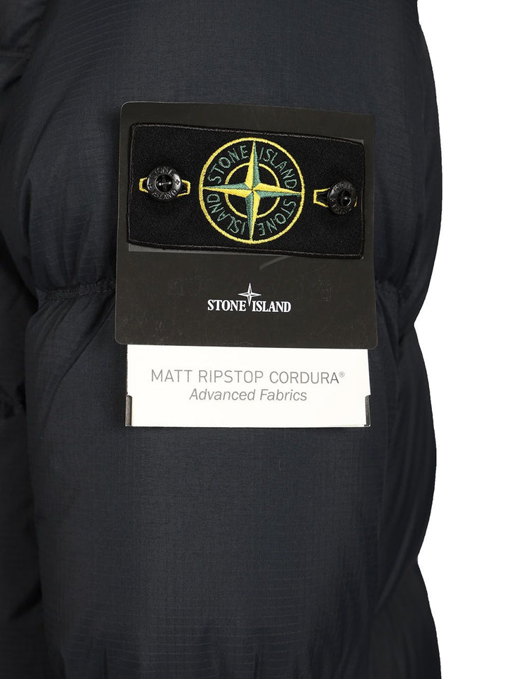 Stone Island Down Jacket In 6.6 Ripstop Nylon Cordura® Coats - Blue | d654c27706bb376f8147799b216ec1149c5bf8e8