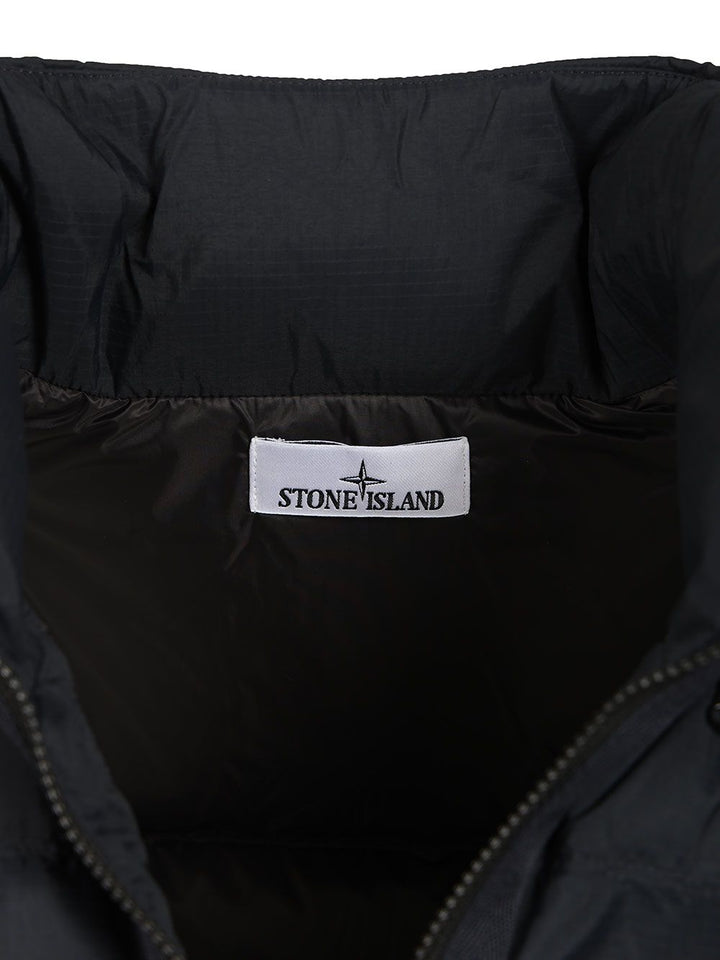 Stone Island Down Jacket In 6.6 Ripstop Nylon Cordura® Coats - Blue | 75d1ce3acf3bb0b57189c94fb6cedfe330c3648b