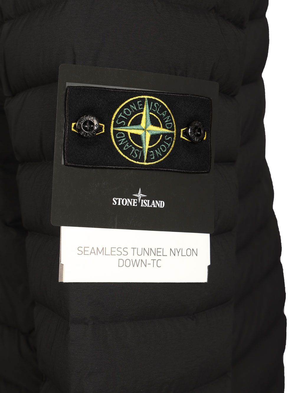 Stone Island Hooded Down Jacket In Stretch Fabric Coats - Black | bb225f6373cf6a378c083c5a392eb3d88489e263