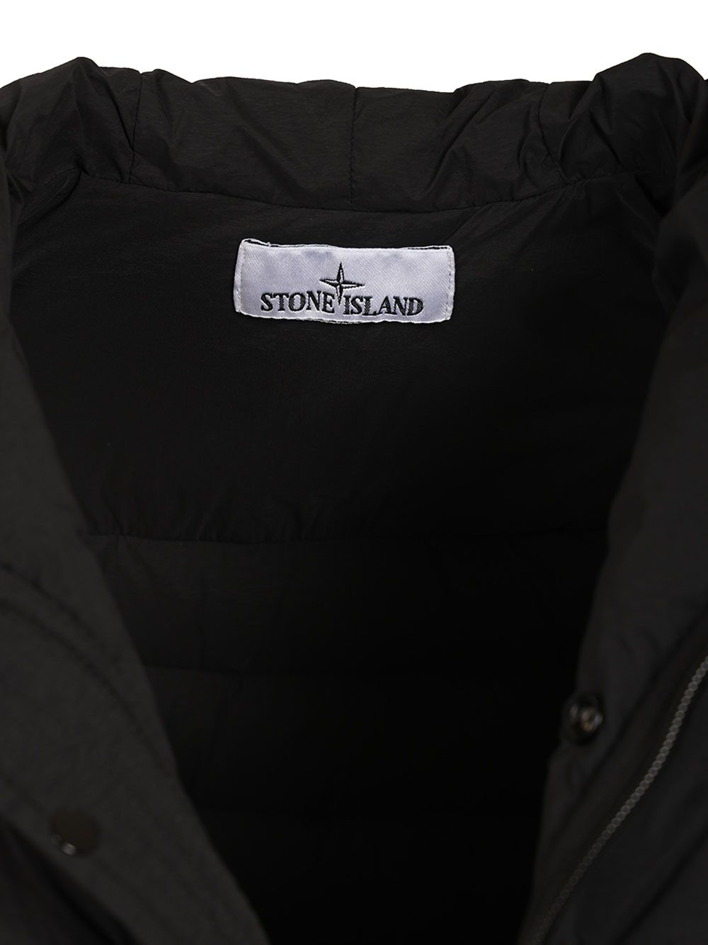Stone Island Hooded Down Jacket In Stretch Fabric Coats - Black | 00bd61a290b70af0144047a34943b79df848bb1a