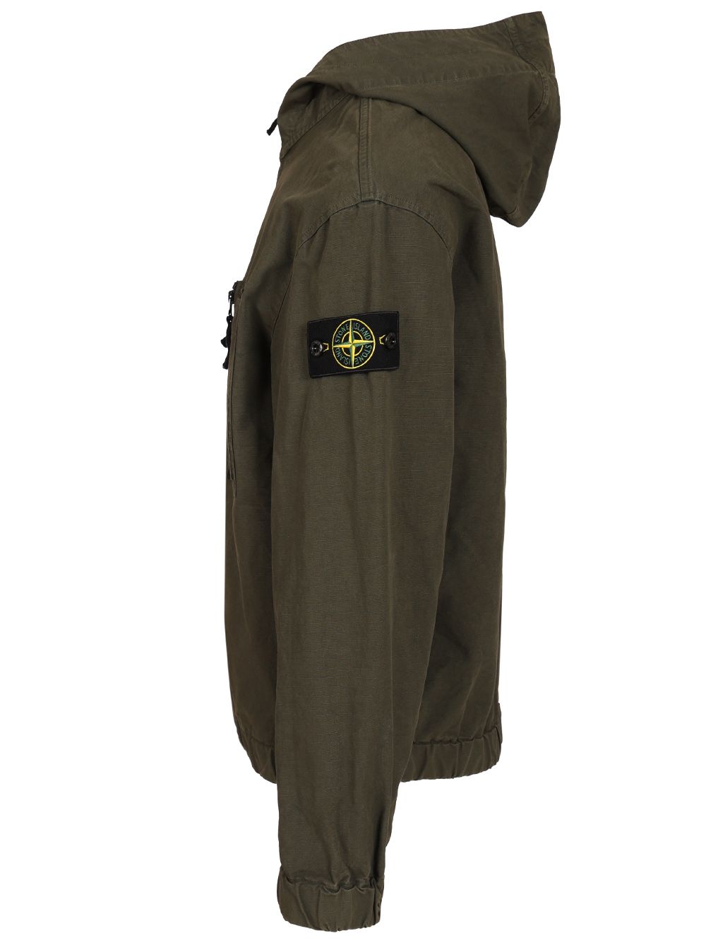 Stone Island Organic Cotton Ripstop Hooded Overshirt Sweatshirts - Grey | 573c50c8ba22a7336029256fbab364c99f8a4f31
