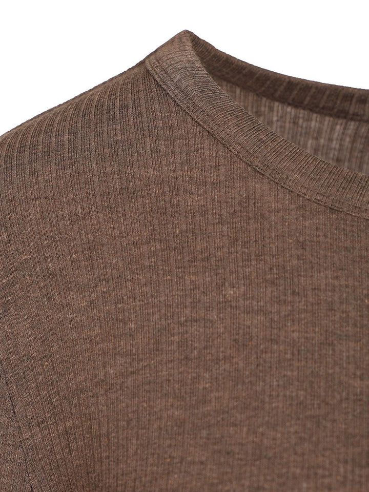 Max Mara Salmone Ribbed Knit Lyocell Seta Knitwear - Beige | e8c5e28b53e174845b65fb6dbbadcd9b608a5ecd