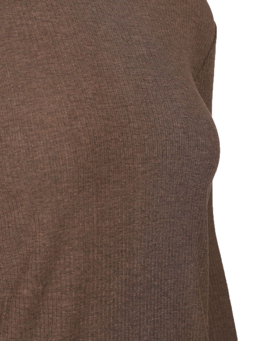 Max Mara Salmone Ribbed Knit Lyocell Seta Knitwear - Beige | 600be6be14a69c21cd475464466098e695dfc614