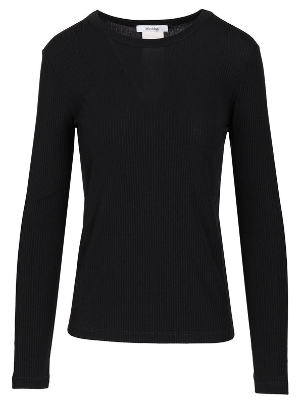 Salmone Ribbed Knit Lyocell Seta Knitwear Blue