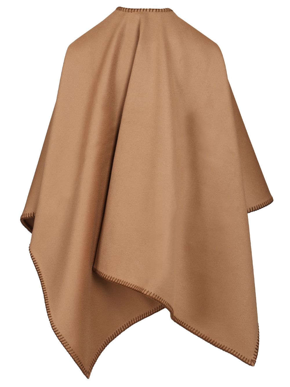 Max Mara Colomba Wool Cape Stitiching Jackets - Beige | 3d69538442147f6e9150aec4f35af41f420a602e