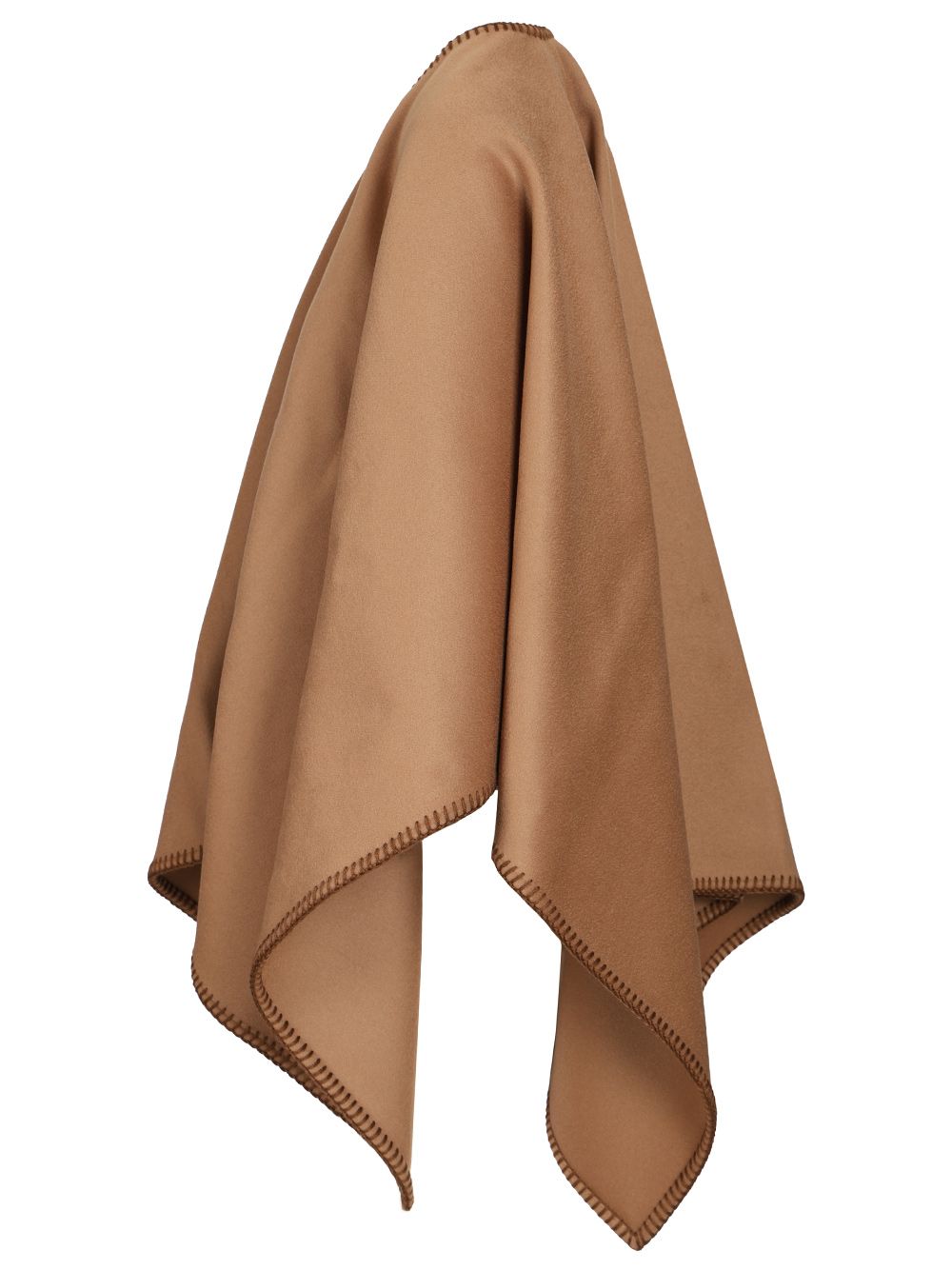 Max Mara Colomba Wool Cape Stitiching Jackets - Beige | 93aefb39522281023fe7556c0970e31d974d8c44