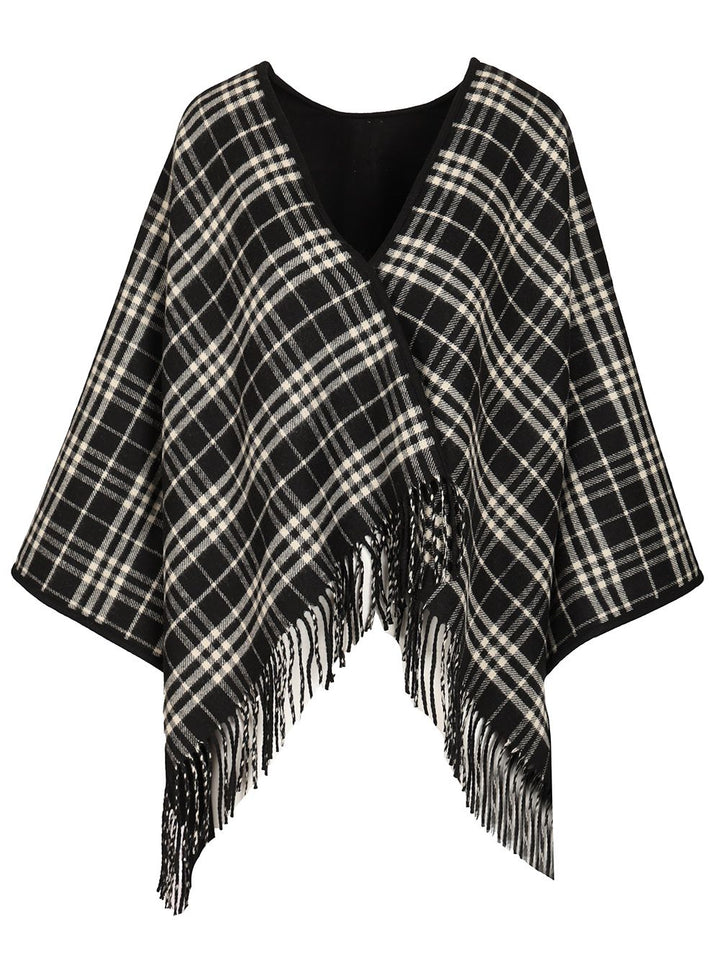 Burberry St Lw Sld To 500d Cape Jackets - Black | 6d333043562321a18189085f96b3b755281407cf