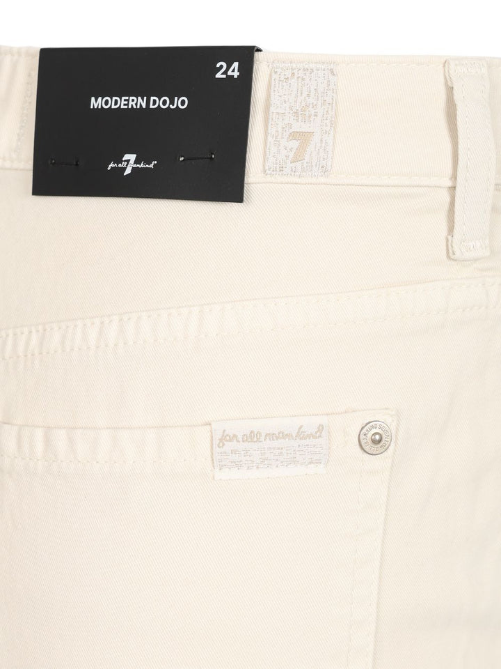 7 For All Mankind Modern Dojo Jeans - White | 84a7a4e719e07a946a4221c170b1add8f84173e5