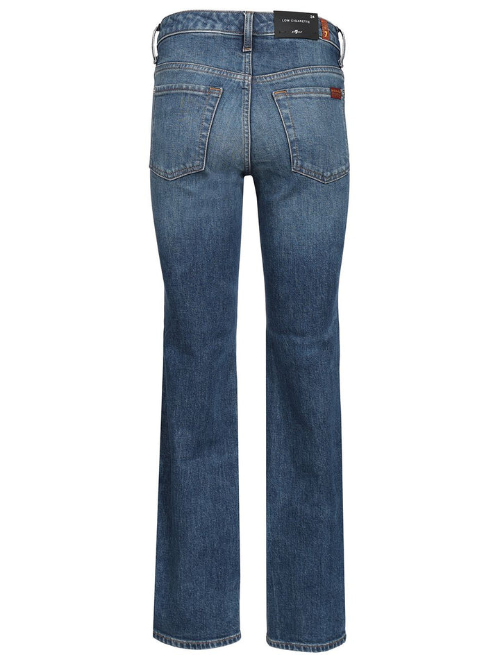 7 For All Mankind Low-Waisted Jeans - Blue | 4788ea9d85018fd9b3ef38c1f886d1164a0f6f2b