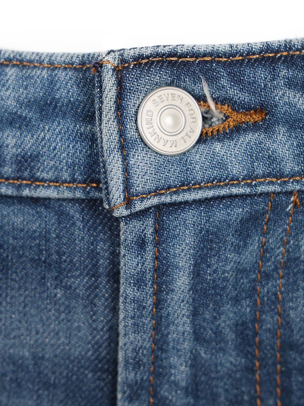 7 For All Mankind Low-Waisted Jeans - Blue | 794220bc6262746c7cd64ccde4dcfae912b60f6a
