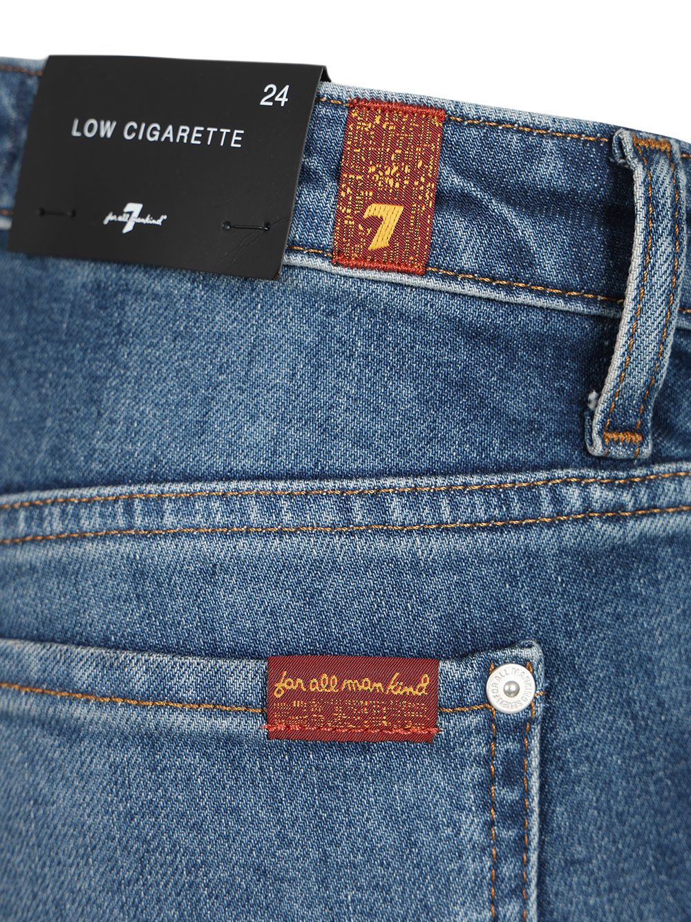 7 For All Mankind Low-Waisted Jeans - Blue | 0206991092df36166e221b53428624eb6d6546bf