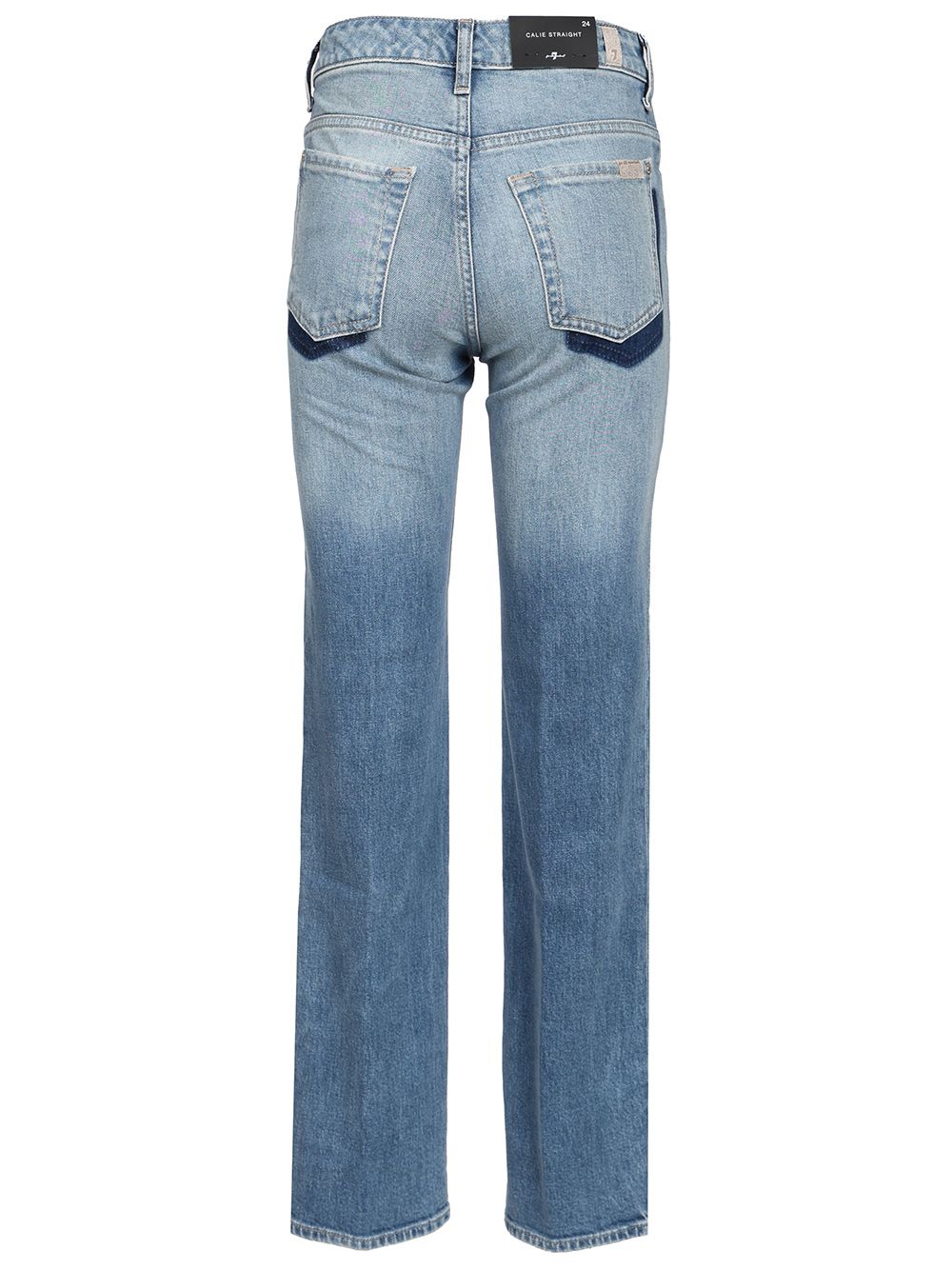 7 For All Mankind Calie Straight Jeans - Blue | 7eb8895c5af757a7b148cb179ca209206094c639