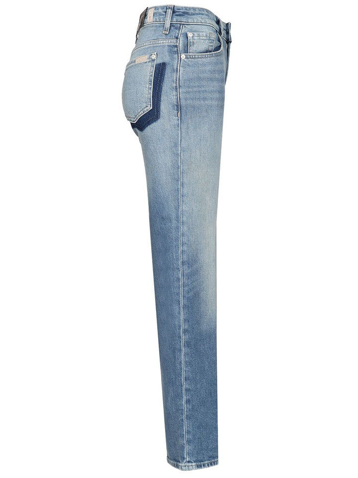 7 For All Mankind Calie Straight Jeans - Blue | 4f1fe2d42f68db1be5aa5c9ab150e3e9bf94602e