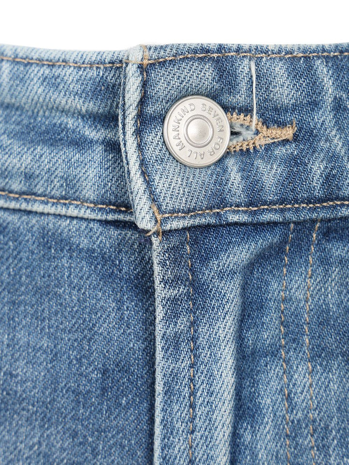 7 For All Mankind Calie Straight Jeans - Blue | 888e3ff90eca6c8a7cff7fa84a532bea853f4255