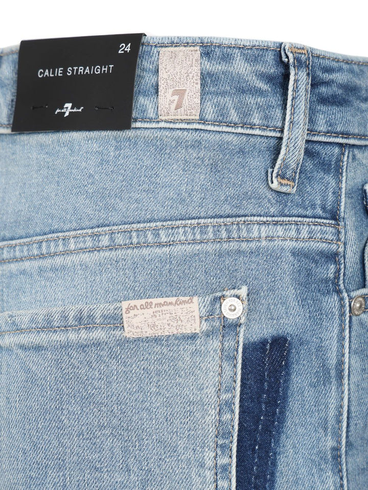 7 For All Mankind Calie Straight Jeans - Blue | 4c4ce7eb4fc9e7ef3b549a4b8c2ae2d38018304b