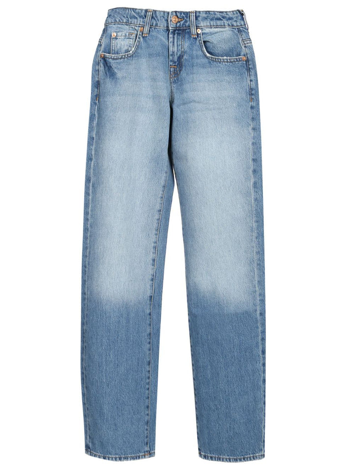 7 For All Mankind Low-Straight Jeans - Blue | a1b244c528d7b8d2df60f48fdf82afef8579a671