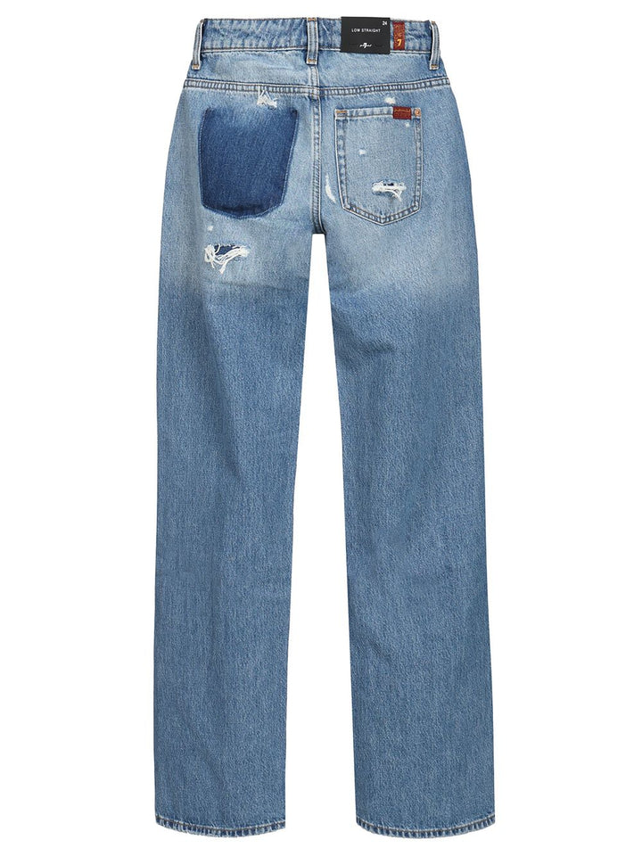 7 For All Mankind Low-Straight Jeans - Blue | 146d90ed142d6c829a4e493f8688af81c8987a26