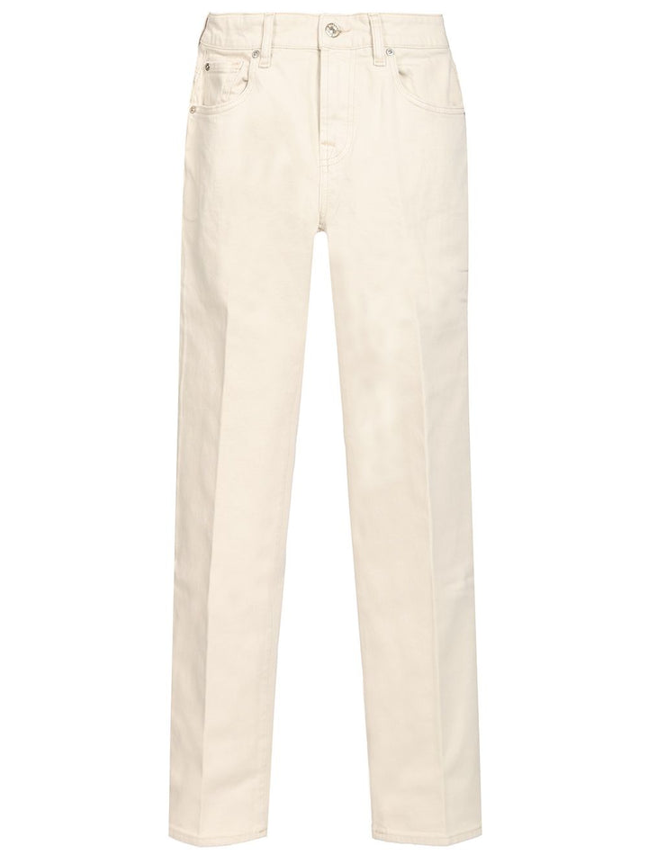 7 For All Mankind Calie Straight Jeans - White | 1f4935fba3453ae2c2cdae672b0a23ebec9a7e97