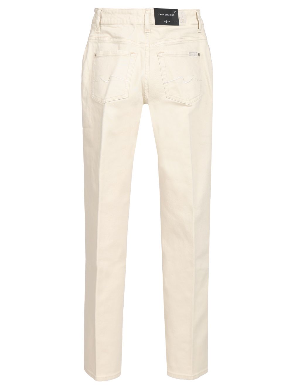 7 For All Mankind Calie Straight Jeans - White | 0e9257b15b1553fdb68f5d38631358137af715b1