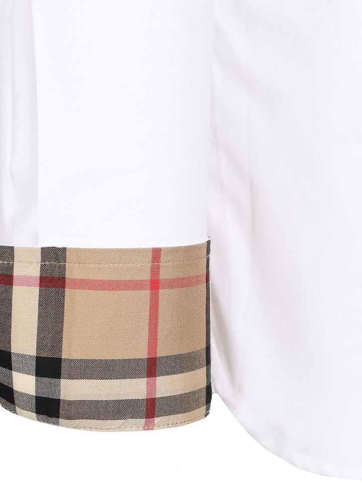 Burberry Slim Fit Shirt In Stretch Cotton Shirts - White | c54f2667e48f28834fd7317f8d0ab83dbe8e9f97