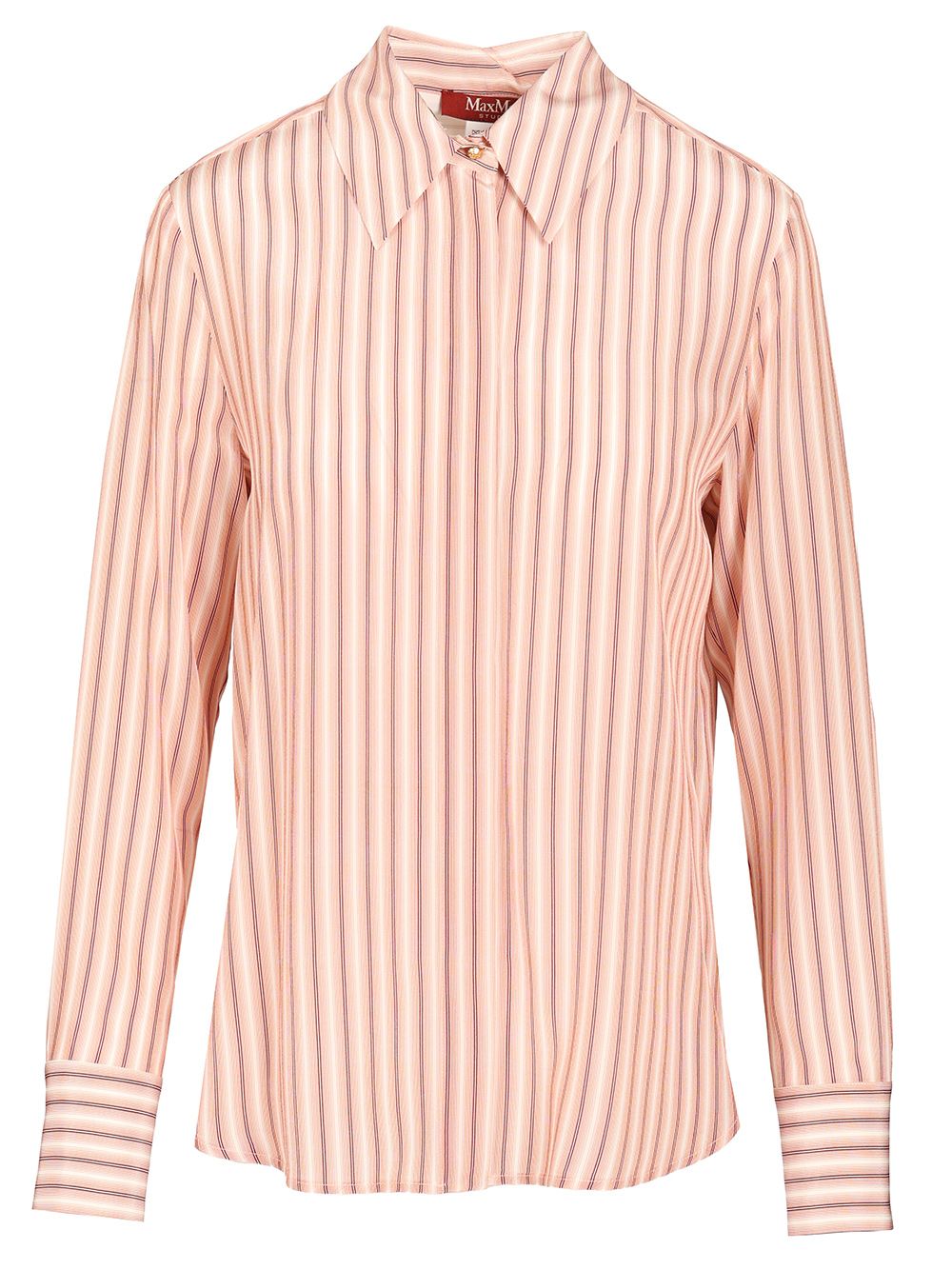Max Mara Studio Printed Silk Shirt Shirts - Rose | 6469be8e32c87a0cc074d1a9cae4599b4aa03c00