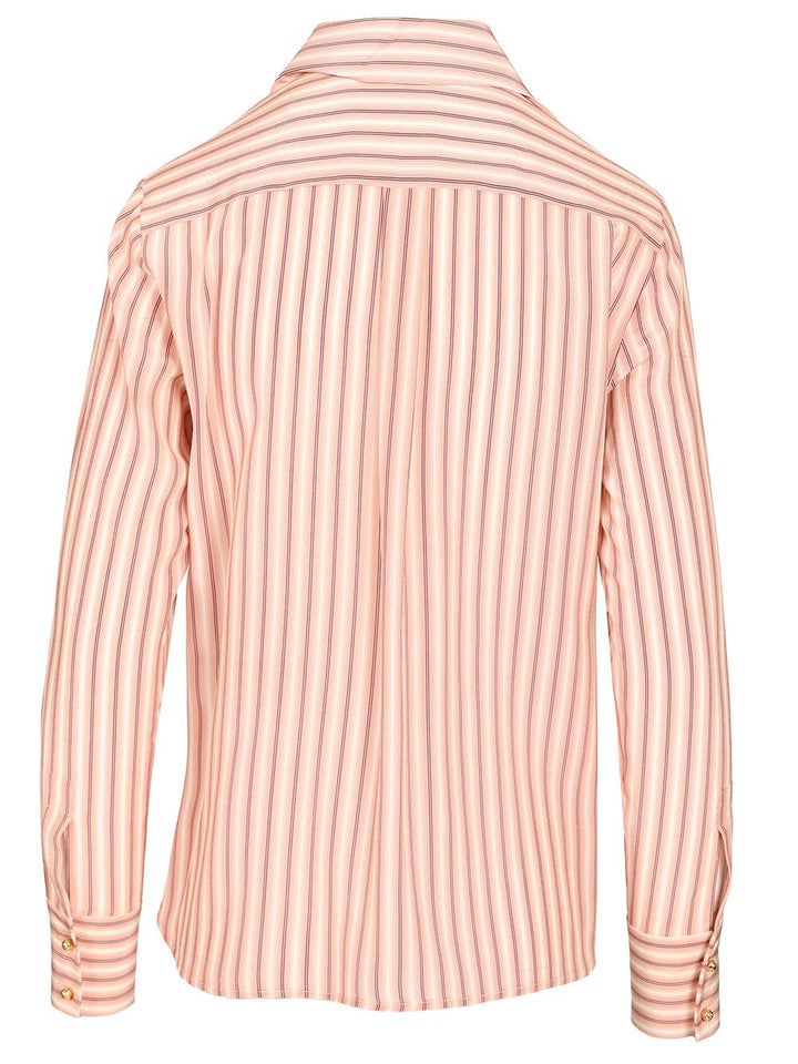 Max Mara Studio Printed Silk Shirt Shirts - Rose | 6be3d46d9c0d2fac495307556fe96a605bf23a29