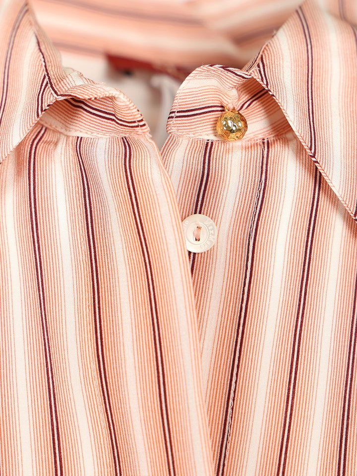 Max Mara Studio Printed Silk Shirt Shirts - Rose | fdf0bf659e82365d122e0da00196b1ce1834105a