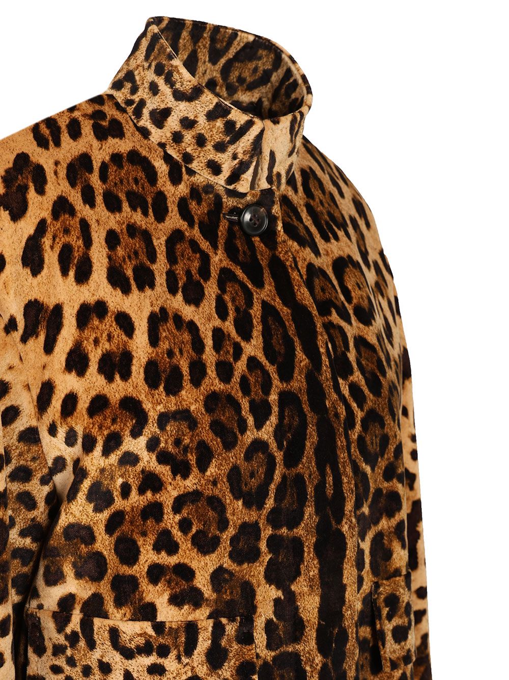 Max Mara Studio Boxy Jacket In Smooth Printed Velvet Jackets - Animalier | 928f7e201513238ca53b79e4d0a2ad486b2fe12d