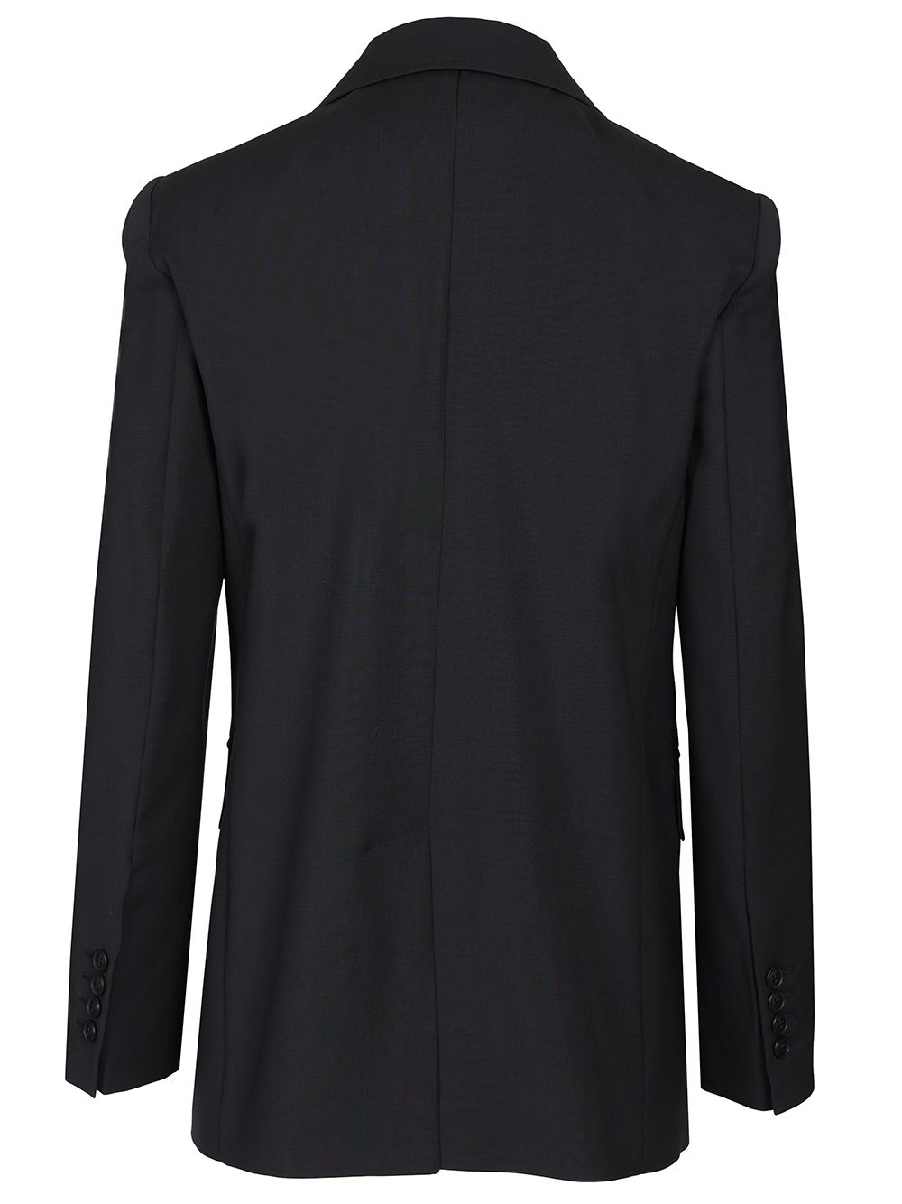 Max Mara Studio Single-Breasted Jacket Jackets - Blue | 22a227f7abc6215229dd0785b79c493842d6547a