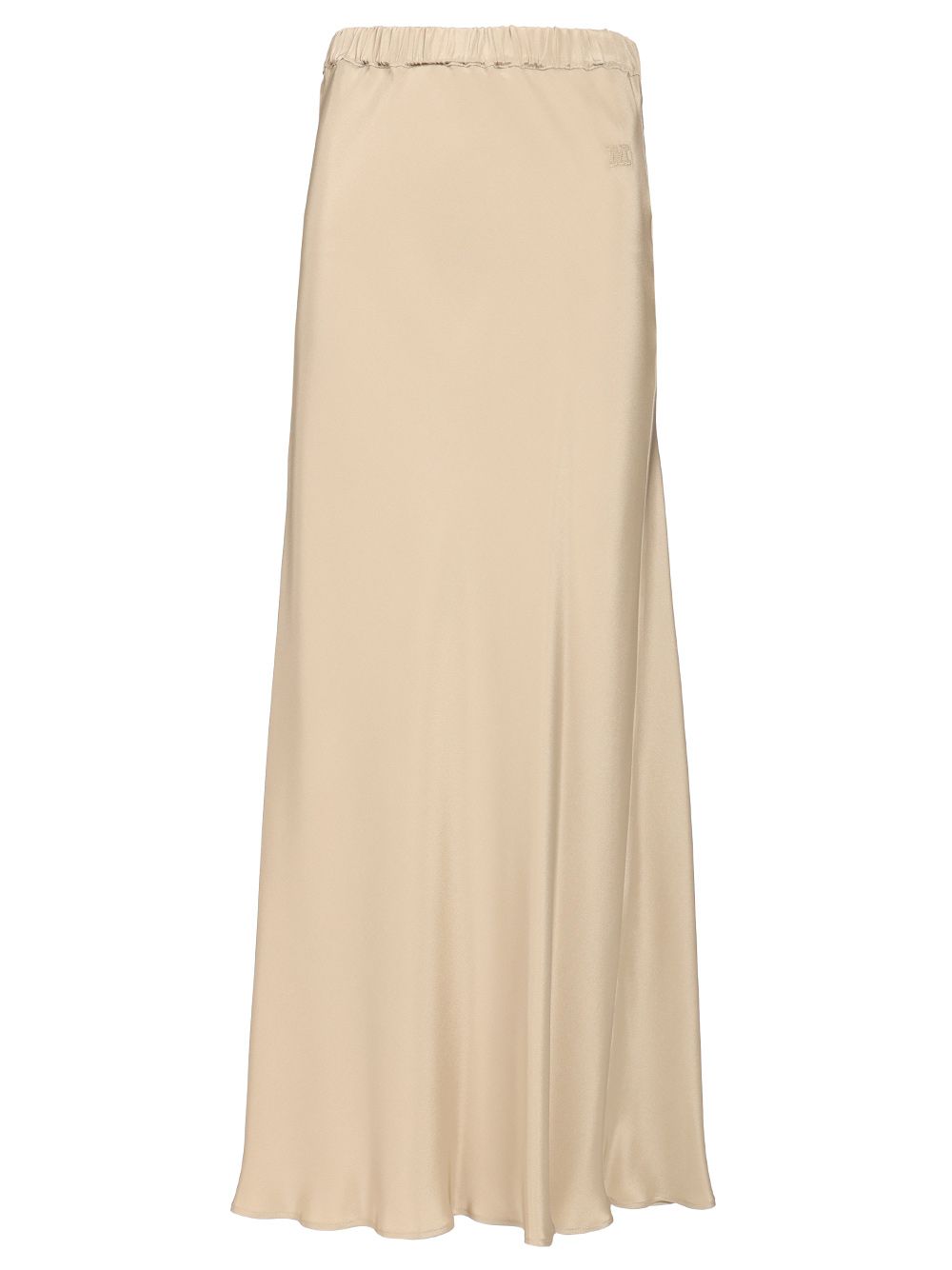 Max Mara Sospiro Long Silk Skirt Side M Logo Skirts - Beige | c18f8ef37bfe4df4bab1b369992ea8a9d770fa6d