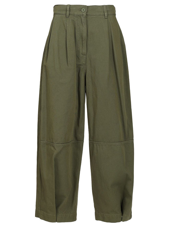 Wide Leg Trousers Green