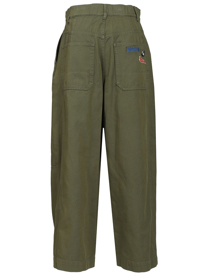 Weekend Max Mara Wide Leg Trousers - Green | deb7b6078cccbad4c04853713f197d11853d6f55
