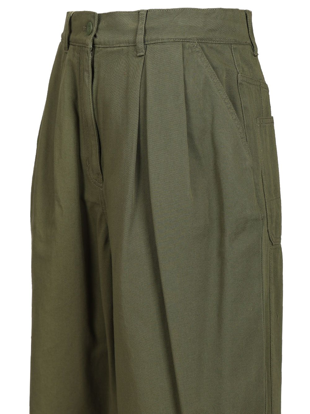 Weekend Max Mara Wide Leg Trousers - Green | 0fe7f8464bae9789fea993aaef9ef6c8988cdb70