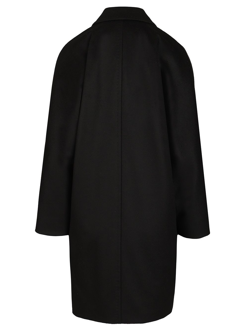Max Mara Studio Double-Breasted Wool Drap Coat Coats - Black | 7ee6e29d7edce5cae1445e911246900db6d206d5