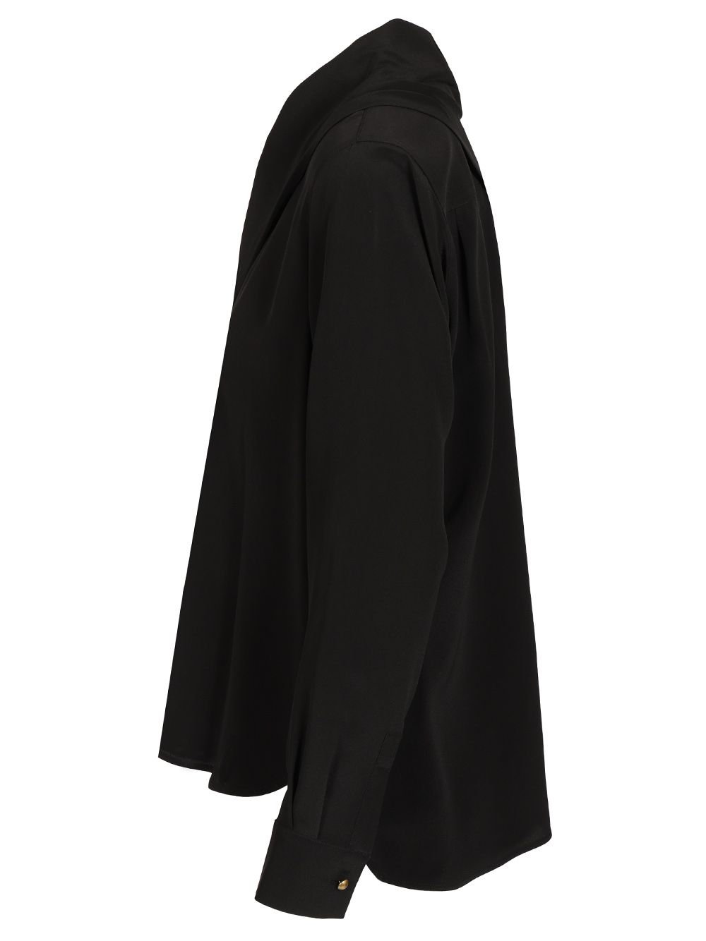 Max Mara Shirt With Scarf Shirts - Black | 4b6b308377bfe5a5fc68cb877d9e9337d33c1421