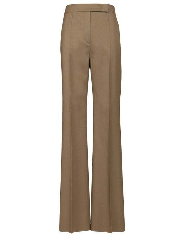 Straight Trousers Beige