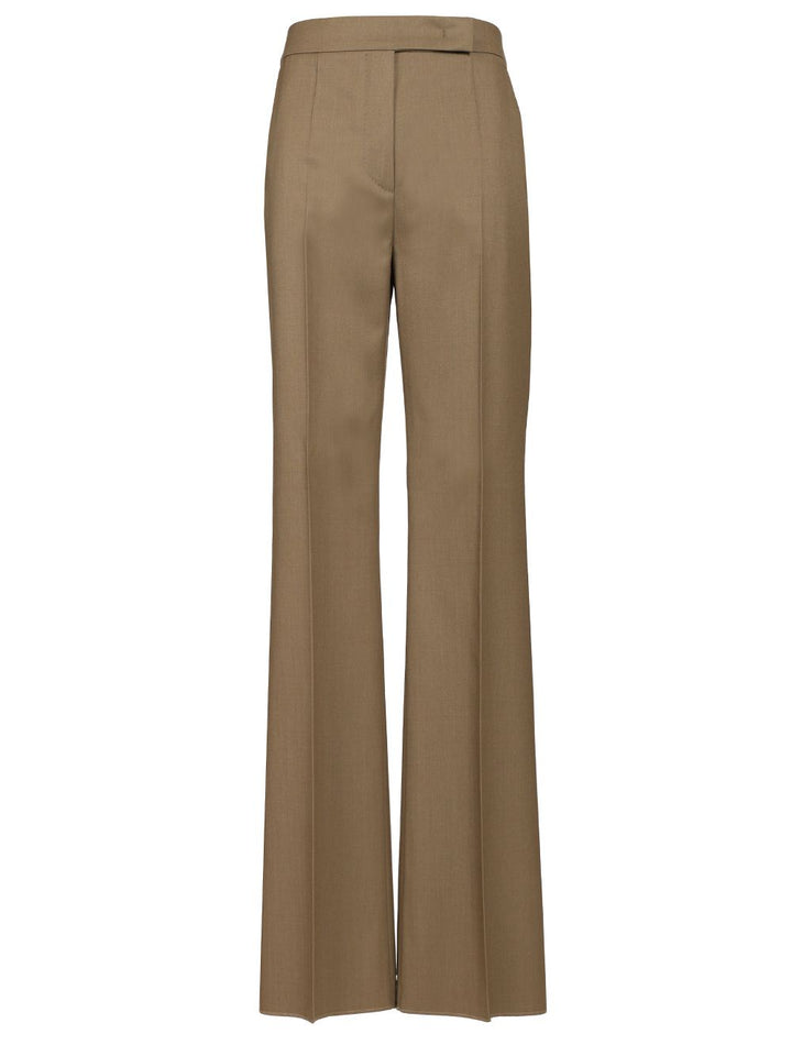 Max Mara Straight Trousers - Beige | 28e1d7d41f17df6a13ef77a0301d2200e0819739