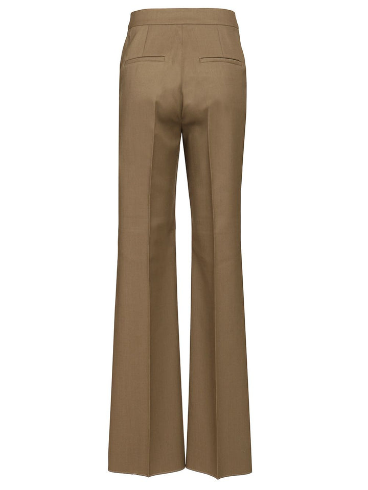 Max Mara Straight Trousers - Beige | fa1da990eb4b1b119e78be2bfa36c50ac30351f9
