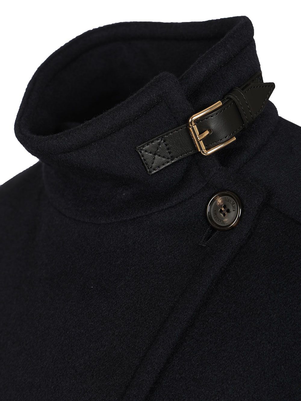 Max Mara Oversized Cape In Cashmere Drap Jackets - Blue | 5f84ae07706bb29c5aff2de6a18ea61291724036