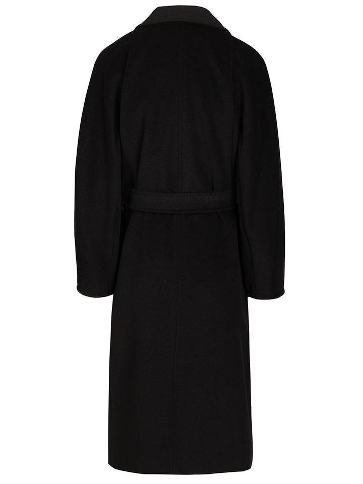 Max Mara Madame Double-Breasted Coat Coats - Black | 4ebb685ba1ea30a6125bd4743415ffb3c73b585e